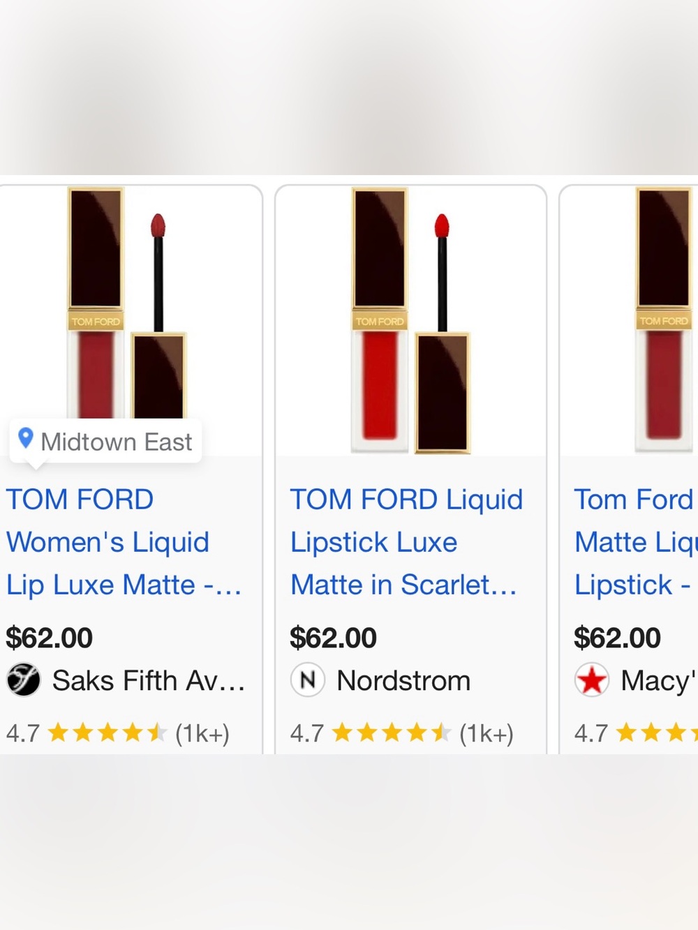 TOM FORD Liquid Lipstick Luxe Matte Color: 133 Scarlet Stiletto - Picture 2 of 15